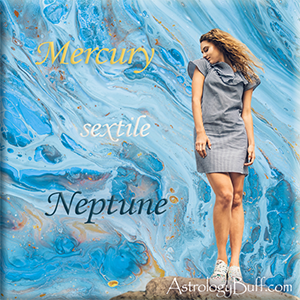 Transiting Mercury Sextile Neptune