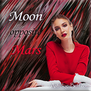 Transiting Moon Opposite Mars