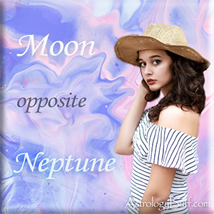 Transiting Moon Opposite Neptune